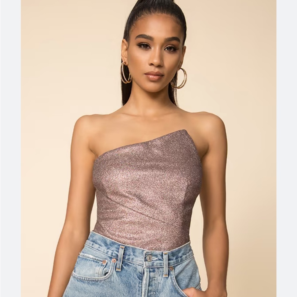 Superdown dream girl strapless top xxs
